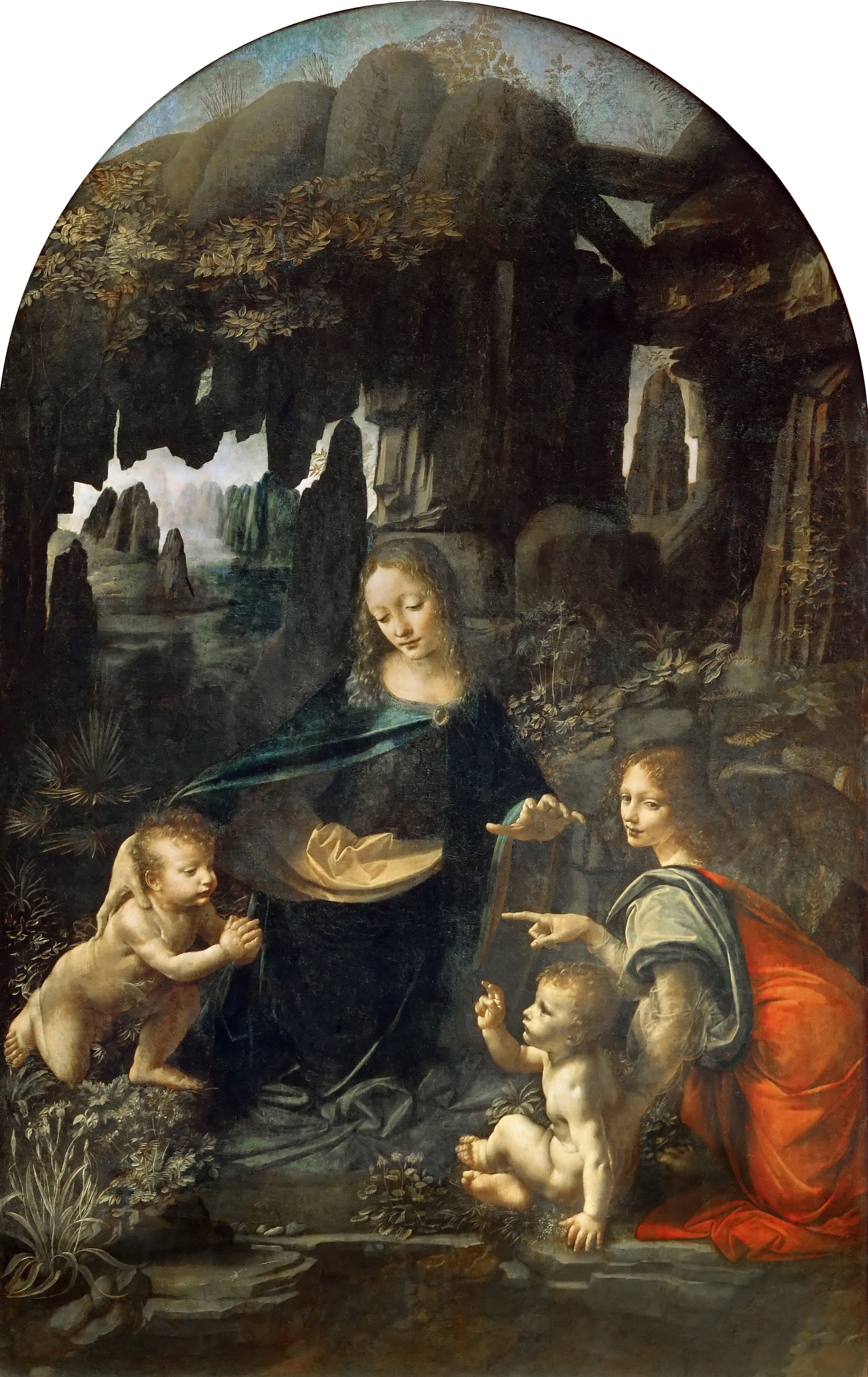Leonardo da Vinci's Virgin of the Rocks painting
